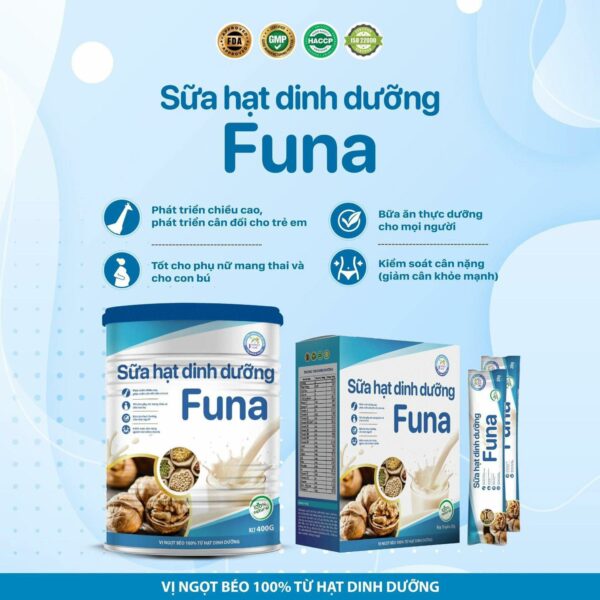 sữa hạt dinh dưỡng FUNA