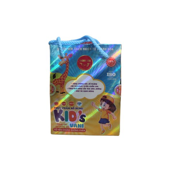 Thực Phẩm Bổ Sung Tổ Yến Chưng Đường Phèn Kids Vani Hộp 4 Lọ x 70ml