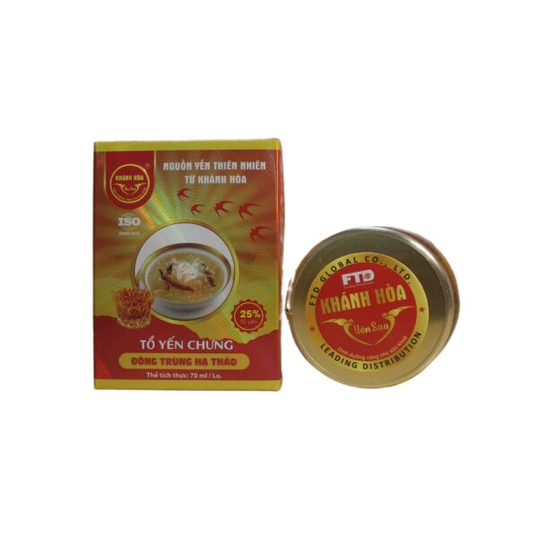 Tổ Yến Chưng Đông Trùng Hạ Thảo Lọ 70ml