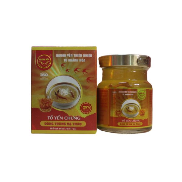 Tổ Yến Chưng Đông Trùng Hạ Thảo Lọ 70ml